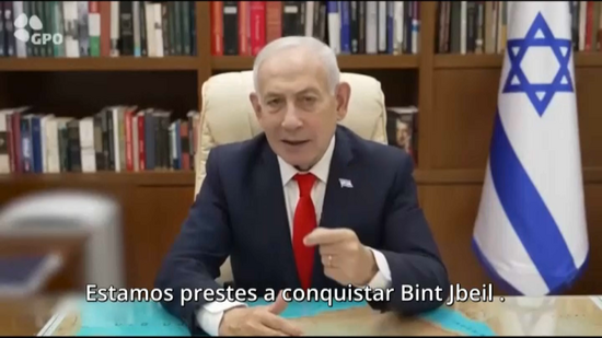 Netanyahu garante que forças israelitas mantêm ataques no sul do Líbano 