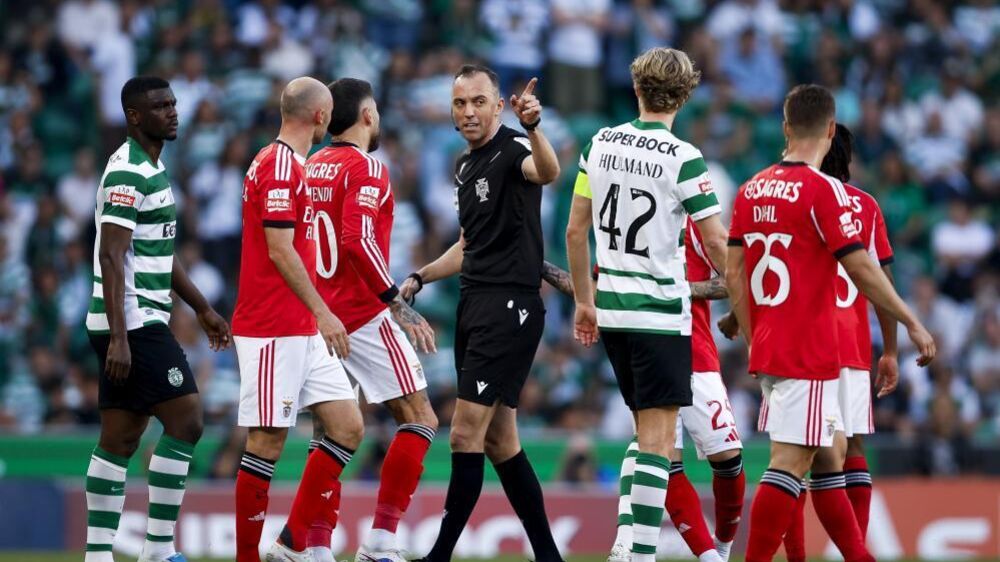 João Pinheiro no Sporting-Benfica