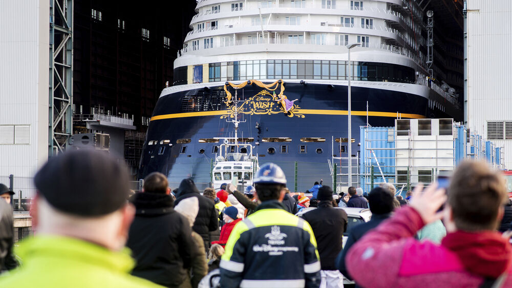 O navio de cruzeiro 'Disney Wish'