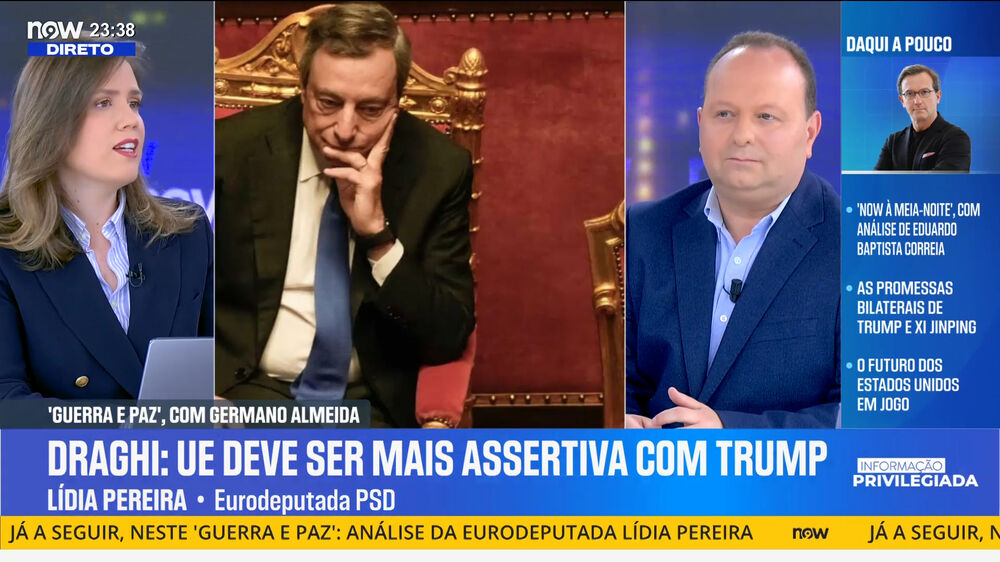 'Mario Draghi tem sido bastante afirmativo naquilo que falta à Europa neste novo tempo', afirma eurodeputada Lídia Pereira