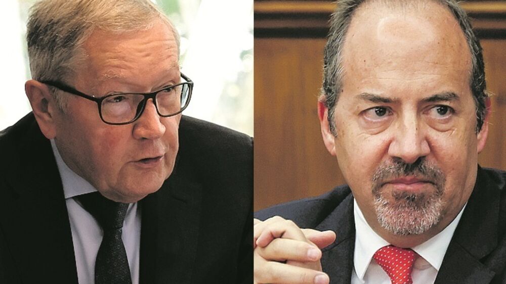 Regling e Santos Pereira na conferência do Now