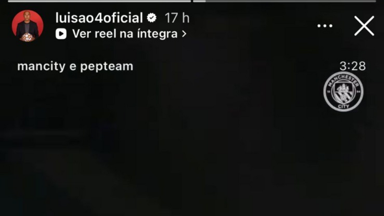 Story de Luisão nas redes sociais