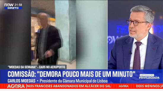 Filas de espera no Aeroporto de Lisboa: 'Europa quis ser mais papista do que o Papa”, diz Carlos Moedas 