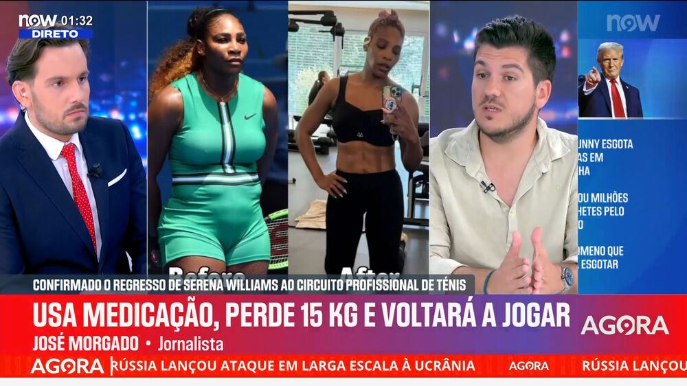 Serena Williams de regresso ao ténis e com menos 15 kg: «Não tenho dúvidas que vai ser competitiva»