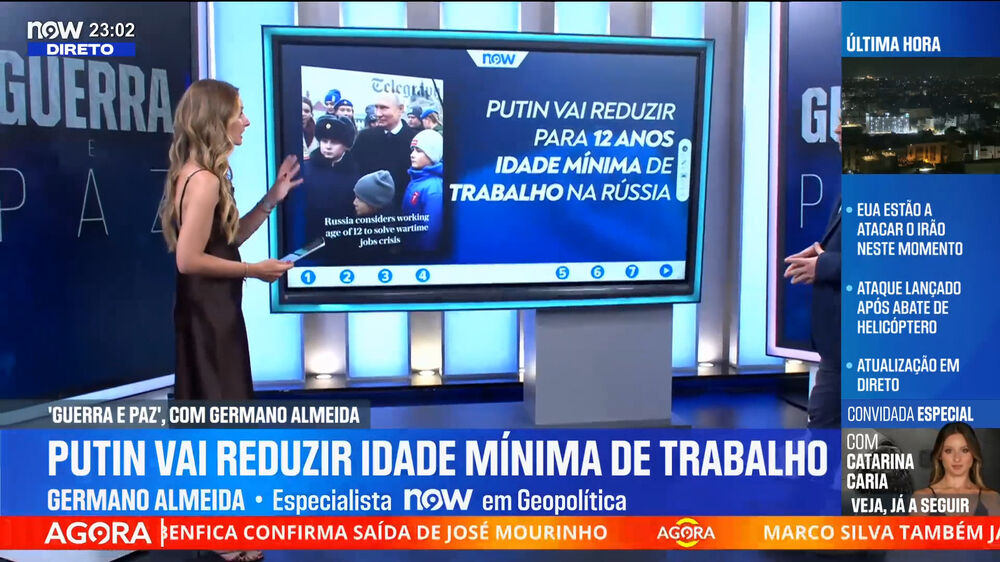 «Campos laborais destinados aos jovens é sintoma de fraqueza que a Rússia vai demonstrando», afirma Catarina Caria