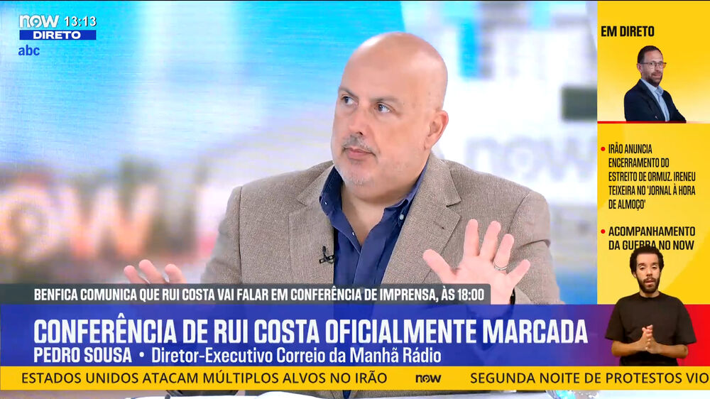 Conferência de Rui Costa: «O melhor hoje para ele é falar a verdade. Mentira tem perna curta»