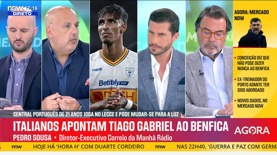 «Tiago Gabriel é o melhor central português depois de Rúben Dias»