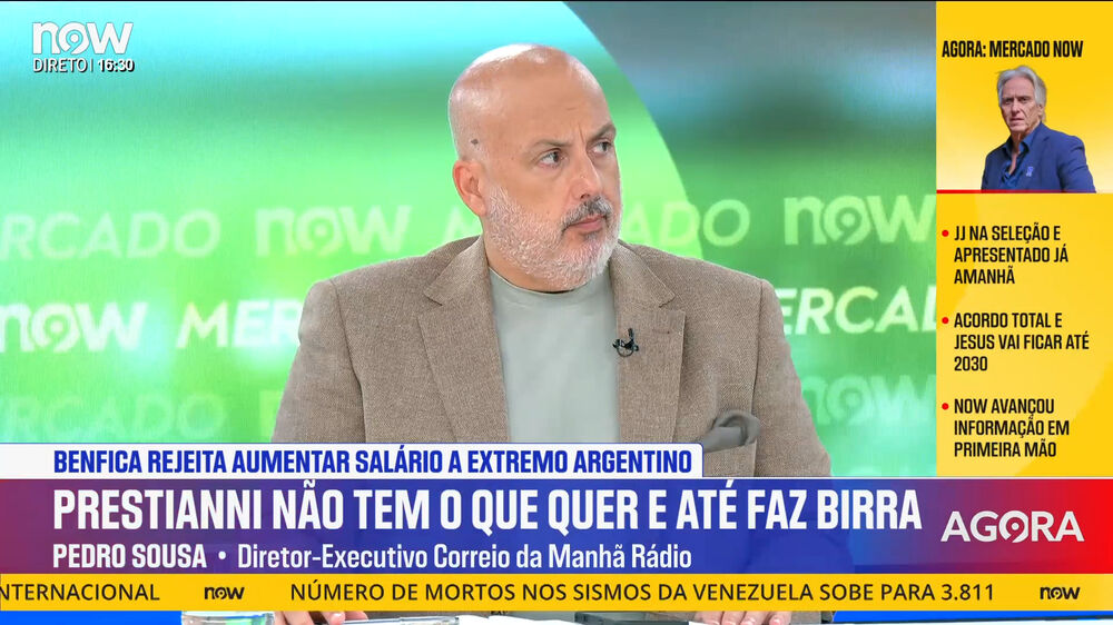 «Jorge Jesus vai baixar o salário, mas vai receber mais que Roberto Martínez»