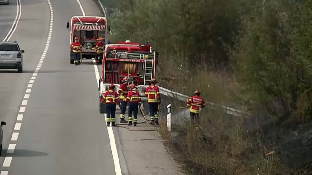 Incêndio corta A1 nos dois sentidos entre Albergaria e a Mealhada
