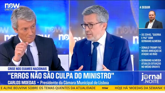 'Ministro da Educação teve humildade e reconheceu os problemas', diz Carlos Moedas
