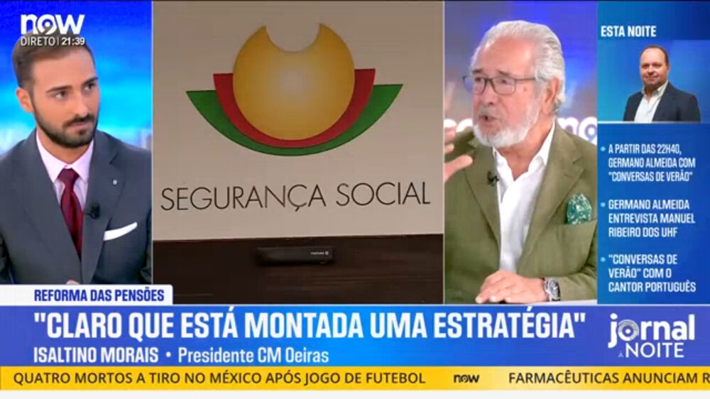 “Reformas são sagradas. Não são para jogar na bolsa”, diz Isaltino Morais 