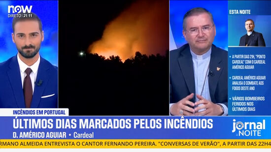 Quatro bombeiros feridos em Arouca: «Levam à letra lema ‘vida por vida’», diz Cardeal D. Américo Aguiar 
