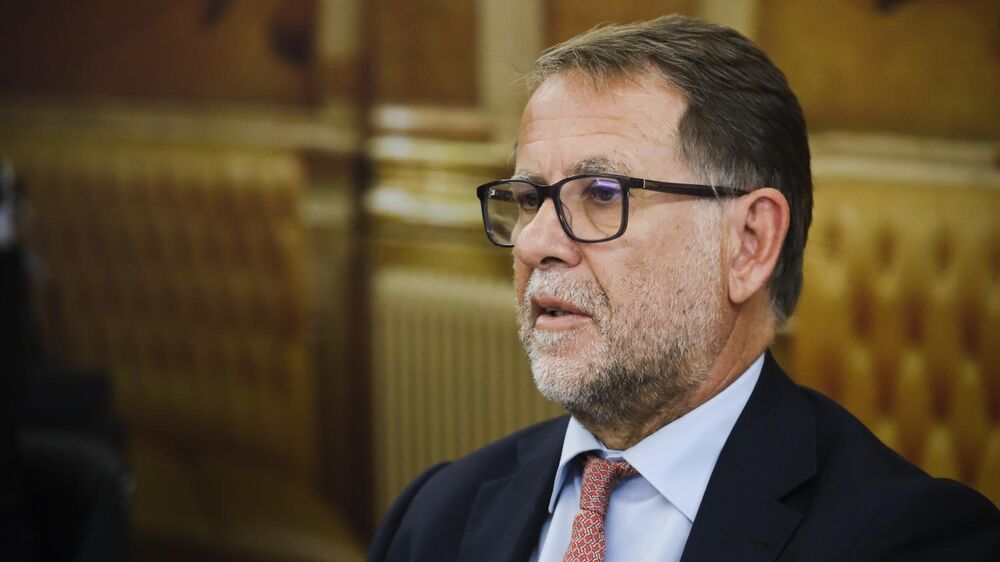 O ministro durante a audição parlamentar