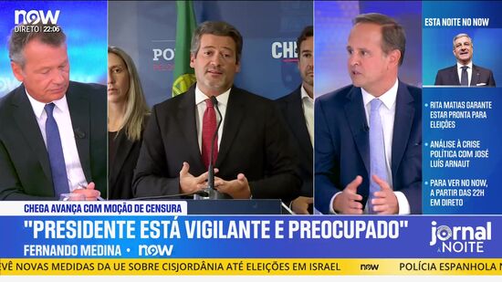 «Isto é uma moção de censura simplesmente para valorizar o Chega»: Fernando Medina