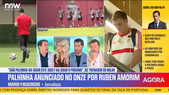 Palhinha no banco com Gil Vicente para «fazer 180 minutos nas partidas com o Milan e o FC Porto»