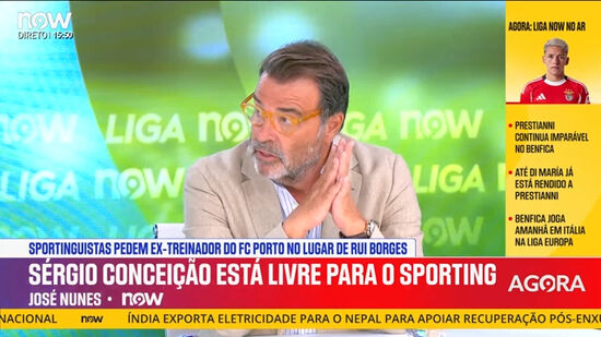 «Sérgio Conceição hoje está arrependido de algumas posições que tomou», defende José Nunes
