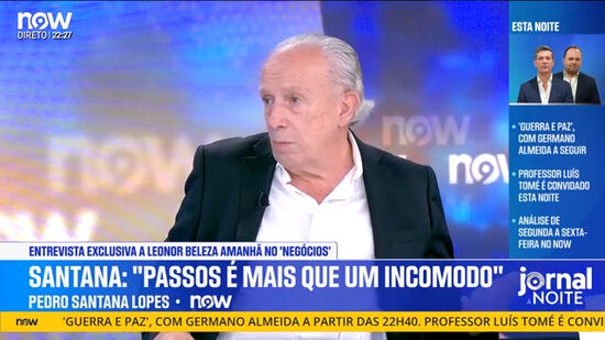 'André Ventura beneficiou com a polémica de Luís Neves', diz Pedro Santana Lopes