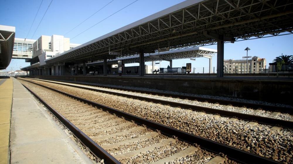 Pormenor da estação de comboios onde ocorreu o acidente